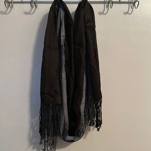 Black and grey scarf